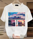 Short-Sleeved Summer Leisure Loose Demon Printing Boys And Girls Source-Outfit