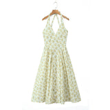 New Spring Style Cotton Dress With A Collar At The Waist And A Slim Waist-Outfit