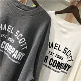Fongt T-Shirt Female Ins Tide 2023 New Summer Korean Simple Letter Print Loose Students Show Thin