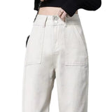 Fongt 2024 New Harron Straight Tube Radish Dad Pants Fall-Outfit