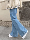 Mid Waist Washed Boyfriend Jeans-Outfit