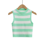 Fongt Summer New Top Sleeveless Short Knitted Vest Female C83614