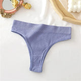 Seamless Women's Panties 9 Solid Color High Waisted Thongs Women Comfortable Women's Cotton Briefs Sexy Female