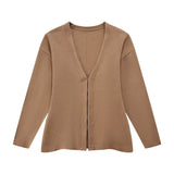 Fongt Women's INS Burst Women's Simple Loose Knitted Coat Mini-Skirt Set