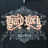 Hard Rock Graphic Zip Up Hoodie-Outfit