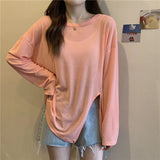 Fongt Fork Sunscreen Long-Sleeved T-Shirt For Women 2023 New Solid-Color Top Loose Air-Conditioning Hooded Summer Bottoming