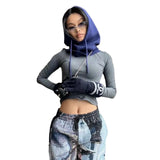 Fongt And Winter New Hat Scarf Integrated Wool Knitting Rope Hat Sleeve Retro Hoodie Cap-Outfit