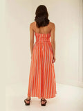 Fongt Summer New Women's Wear Temperament Casual One-Word Collar Halter Dress 88167-Outfit