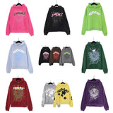 Tide Card Prints Letters, Cobwebs, Personality, Hip-Hop Couples, Hooded Sweaters, Casual Sweaters, Sports Sets.-Outfit
