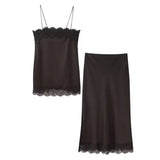 Fongt Women's INS Explosion V-Neck Long Sleeves Simple Knitted Set