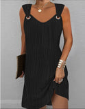 Fongt New Sleeveless Vest Elastic Solid Color Water Corrugated Jacquard