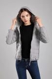 New Seamless High-End Down Jacket Women's Short Thin Autumn And Winter Hooded Outdoor Sports Large Size Coat Tide-Outfit