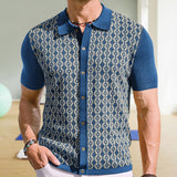 Fongt Men's Summer Ice Shuang Silk Short-Sleeved Knitted T-Shirt Clip Jack T-Shirt Polo Shirt