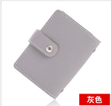 Style New Woman Small Card ID Holders Ladies PU Leather 26 Slots Visiting Card ID Holder