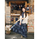 Fongt Holiday Style Fashion Set Sun Protection Cover Shirt Women's Niche Print Skirt