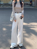 Fongt High-Waisted Broad-Legged Jeans Women's 2025 New Casual Temperament Thin Loose Straight Trousers