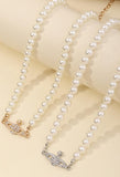 Planet Pearl Necklace-Outfit