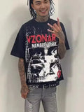 Street Printed Large T-Shirt Gothic 2024 Graphics T-Shirt Y2k Blouse Armed Gothic Men's Short Sleeves-Outfit