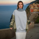 Fongt Autumn New Fashion Loose Long-Sleeved Coloring Clothes With Velvet Thick Casual Dress Women's Tide