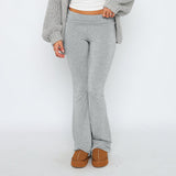 Fongt New Casual Wind Low-Rise Horn Pants Fashion Thin Solid Pants Set Women