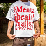 Fongt Cool Boy New Prayer Hand-Printing T-Shirt Five-Sleeved T-Shirt