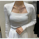 Fongt Bottom Sweater Year New Temperament Fake Two Long-Sleeved Knitted Shirt Women Put On The