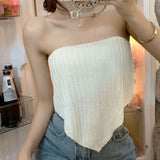 Version Of The 2025 Summer Pure-Hearted Hottie Show Skinny Sexy Bra Strap Small Vest Design Feel Top