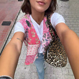 Fongt Wear 2025 Street Fashion Cotton Suit With Women's Vest Short Vest Autumn And Winter Leisure