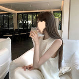 Fongt Super Fire Summer Dress A Complete Set Of Korean Senior Sense Age-Reduction Sports Leisure Sleeveless Top Leg Pants Two Sets