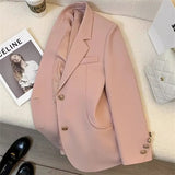 Fongt 2024 New Khaki Blazer Female Retro British Style Advanced Design Sense Versatile Small Suit-Outfit