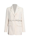 Fongt Women's Wear Autumn 2024 New Woven Stitching Hollow Out Light Luxury Style Short Suit Jacket-Outfit