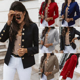 Fongt Burst Long Sleeve Rebuttoned Small Suit Short