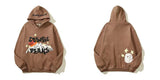Skull Print Hooded Hoodie Ins Trendy Men's High Street Hoodie In Spring And Autumn-Outfit