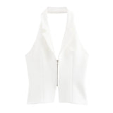 New Street Style In Summer Hangs A Collar Jacket With Bare Back 3508777 250-Outfit