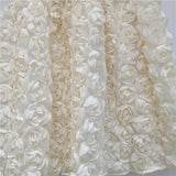 Elastic Waist A-line 3d Rose Flowers Design Maxi Skirt-Outfit