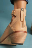 Heel Zipper Ankle Booties 1028-0-Outfit