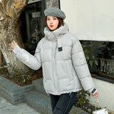 Thicker Bread Clothes Short Down Cotton-Padded Jacket Female Small Winter Jacket Cotton-Padded Jacket 2024 New Show Thin-Outfit