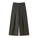 Fongt Women's Clothing Explosion Early Autumn Fashion Casual Belt Flowing Jacket + Front Folding Trousers