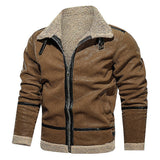 Fongt Order 2025 New Thick Haired Man Coat Long Coat Wish Imitation Leather Velvet Japan And South Korea Leisure