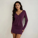Fongt Women's Clothing Sexy Perspective High Open Fork And Bare Back Sling Dress