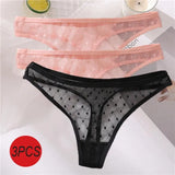 Sexy Panties Women G-String Thong Lace Underwear Pantys Low-Waist Female Underpants Mesh Perspective Briefs