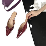 Fongt New Fall 2024 Dress With Low Heel Bow And Half