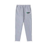 Rainbow Gradient Letter Tiger Head Printing Ins Trendy Sweater Trousers Jogging Suit-Outfit