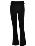 high waist flared