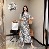 French Temperament, High Sensibility, Long Skirt, Sweet, Fragrant Wind, Aging Design, Thin Pink Dress-Outfit