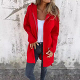 Fongt Autumn/Winter Casual Zipper Hooded Woman
