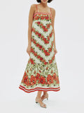 Spring Women's Dress 2025 New Fashion Sexy Bosom Dress Loose-Fitting Print High-End Sling