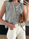 Fongt Commuting Simple Fashion Sleek Knitted Vest Women's Casual