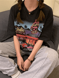 Motel Graphic Short Sleeve Tee-Outfit