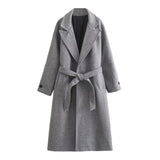 Fongt Homemade New Women's Classic Fashion With Belt And Hairy
